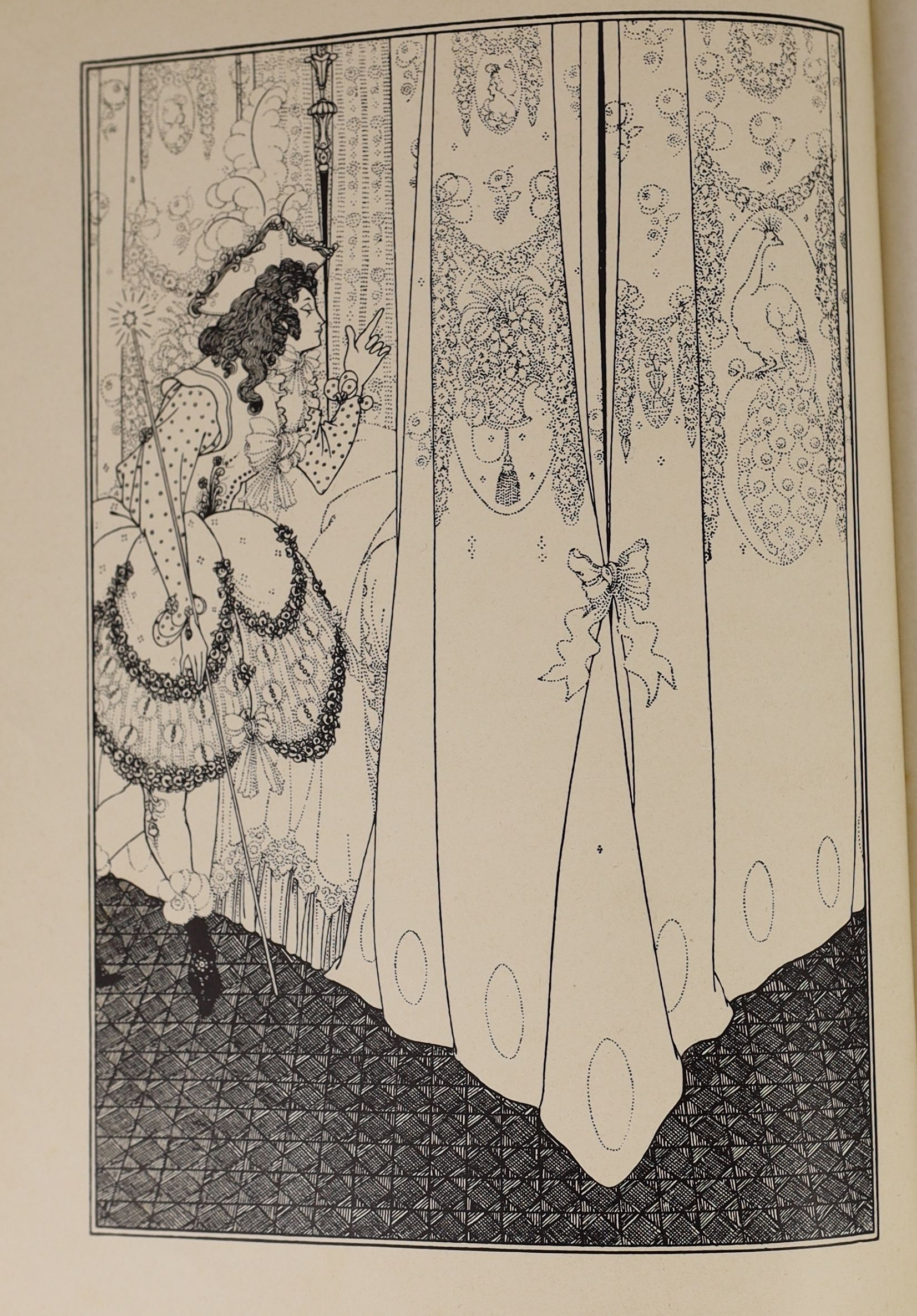 Pope, Alexander - The Rape of the Lock, 1st edition, illustrated with frontis and 6 plates by Aubrey Beardsley, 4to, gilt blocked blue cloth to a Beardsley design, Leonard Smithers, London, 1896